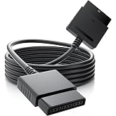 TriverseTech Controller Extension Cable for PS2, 1.8m / 6ft Wired Extender Cord for Gamepads, Racing Wheels and Joysticks, Supports Vibration Effects, Compatible with PS2 and Most PS1 Controllers