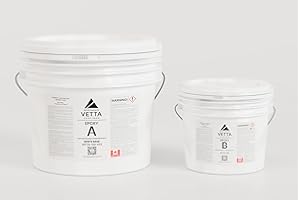 Vetta Coatings Epoxy (3 Gallon, 11.35L Kit) for Garages, Basements, Professional Concrete Floor Restoration, Two-Component, G