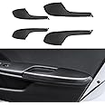 Phoneix 4Pcs Carbon Fiber Pattern Interior Door Armrest Panel Trim Cover Set Texture ABS Accessories Fit for Honda 10th Civic 2016-2021 Accessories