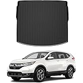 Powerty Trunk Mat for 2017-2021 2022 Honda CRV CR-V Cargo Mats in Upper Position TPE All Weather Cargo Liner for CRV Accessories Heavy-Duty Trunk Liners
