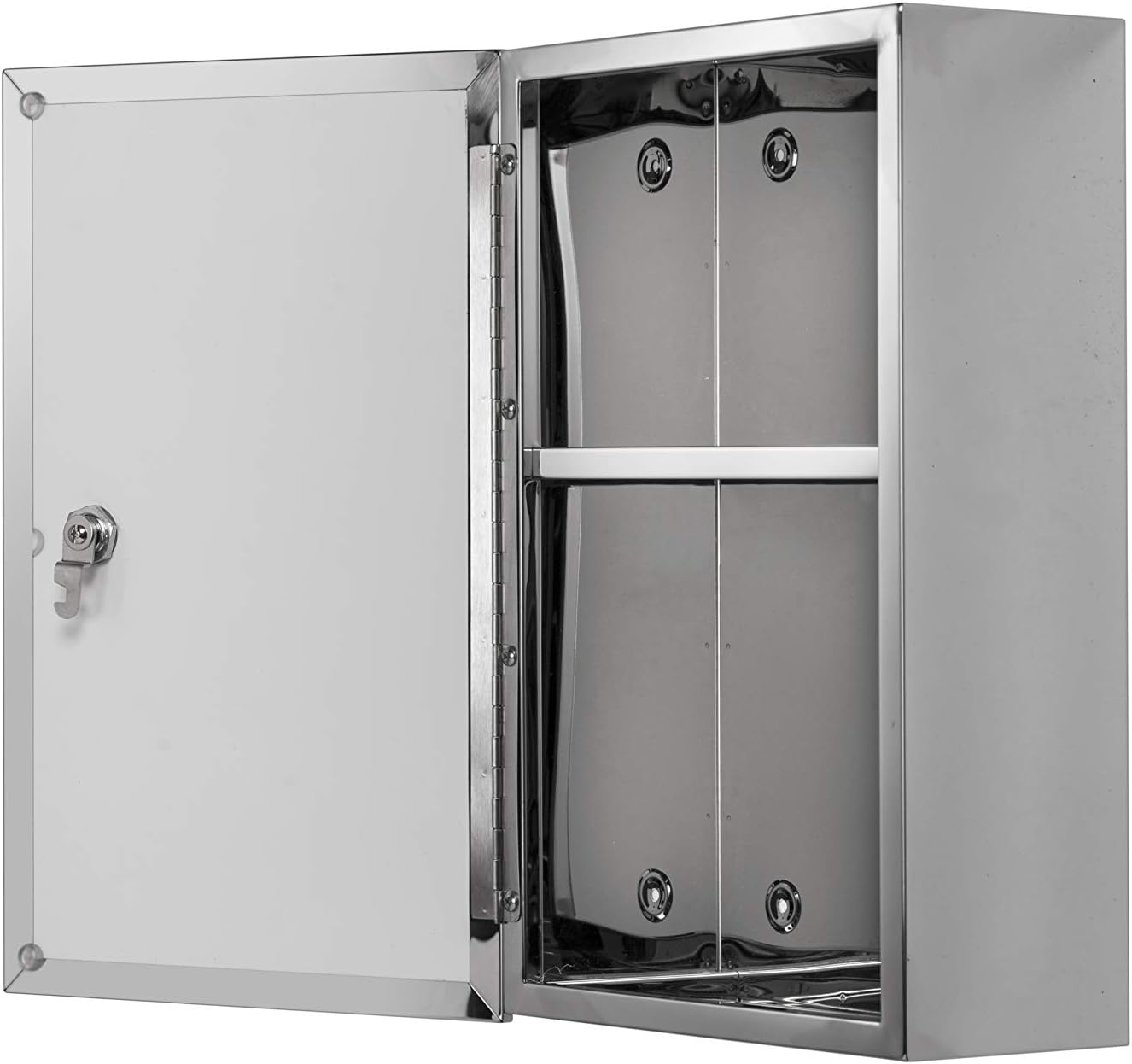 Croydex Trent Bathroom Wall Cabinet with Lock and Key - Image 5