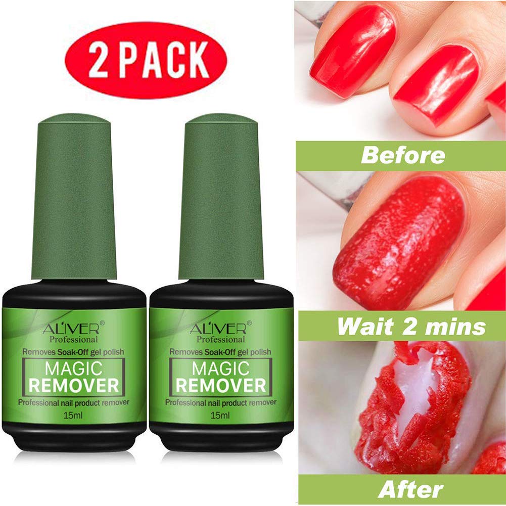 Gel Nail Polish Remover, Magic Nail Polish Remover, Nail File Set, Cuticle Pusher and Cutter, Nail Polish Remover, Removes Soak-Off Gel Nail Polish In 3-5 Minutes, Don't Hurt Your Nails by Hilareco : Beauty