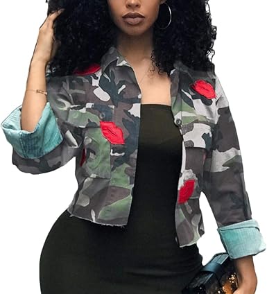 camouflage short jacket