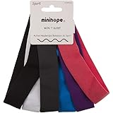 Minihope 6 Pack Stretch Elastic Cotton Yoga Headbands Sport Hair bands For Teens Girls And Children