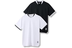 LIBERTY PRO 2 Pack Men's Dry Fit Soccer Jerseys XL-3XL for Bigger Builds, Athletic V-Neck Training T Shirts Performance Tops