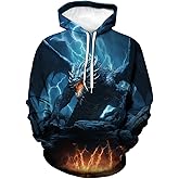 WHNBCW Traditional Dragon Hoodie Funny Anime Graphic Sweatshirts
