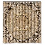 LOVELIFE Versace Custom Fabric Curtain With 12 Holes Standard Size Eco Friendly Shower Curtain 66