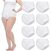 9 Pcs Waterproof Incontinence Underpants Plastic Pants Leak Proof Incontinence Underwear Adult Diaper Cover(S,Clear)