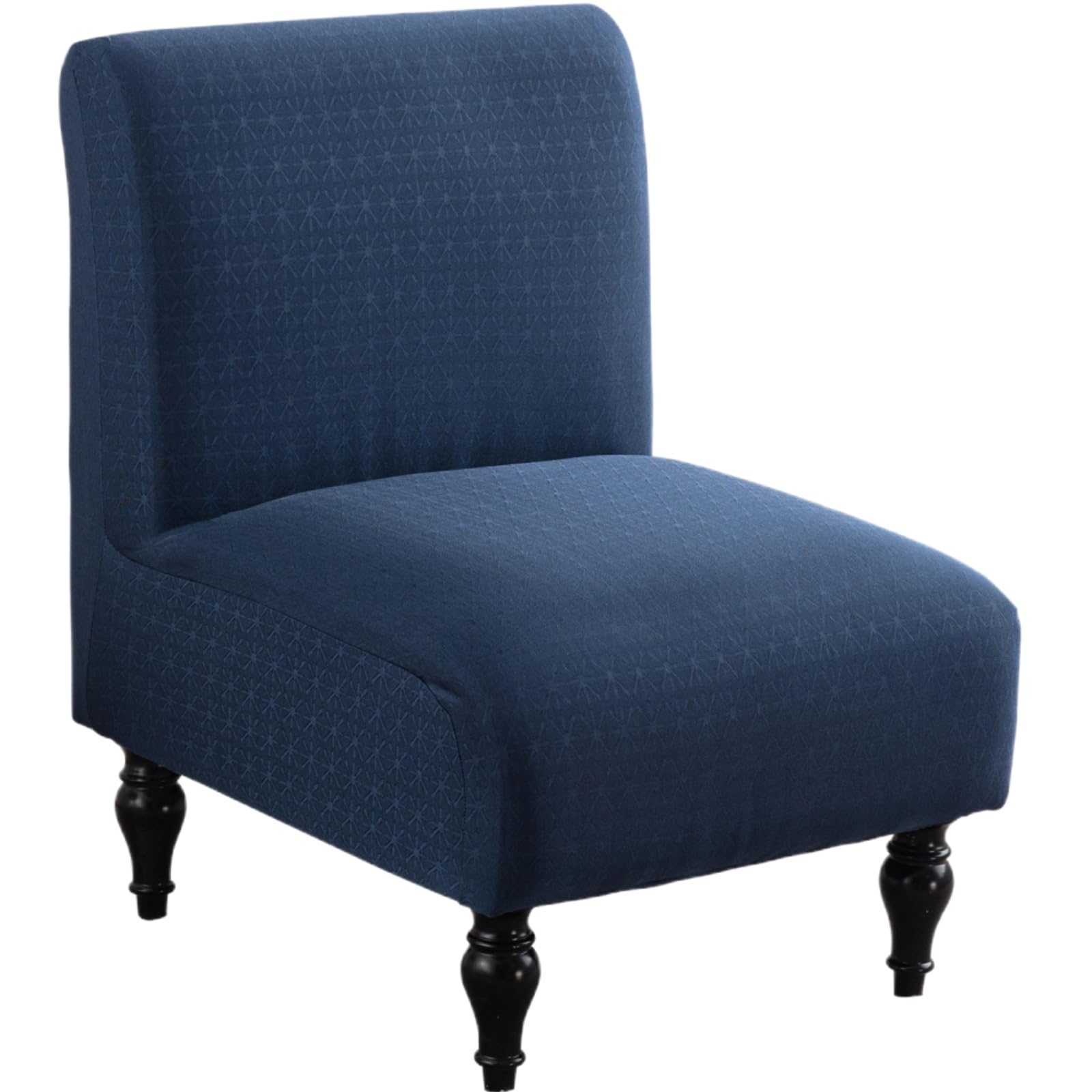 Photo 1 of LavishCover Armless Accent Chairs Covers, Thick Armless Recliner Sofa Cover Stretchable, Removable Armless Chair Slipcover for Living Dining Room Hotel (Navy Blue, 1pc)