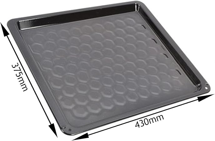 Spares2go Universal esmalte vítreo bandeja para horno lata para horno