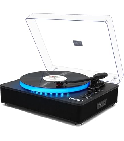 LP&No.1 Wireless Record Player with Stereo Speakers, 3-Speed