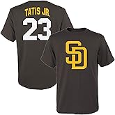 Fernando Tatis Jr. San Diego Padres MLB Kids Youth 8-20 Brown Official Player Name & Number Jersey T-Shirt