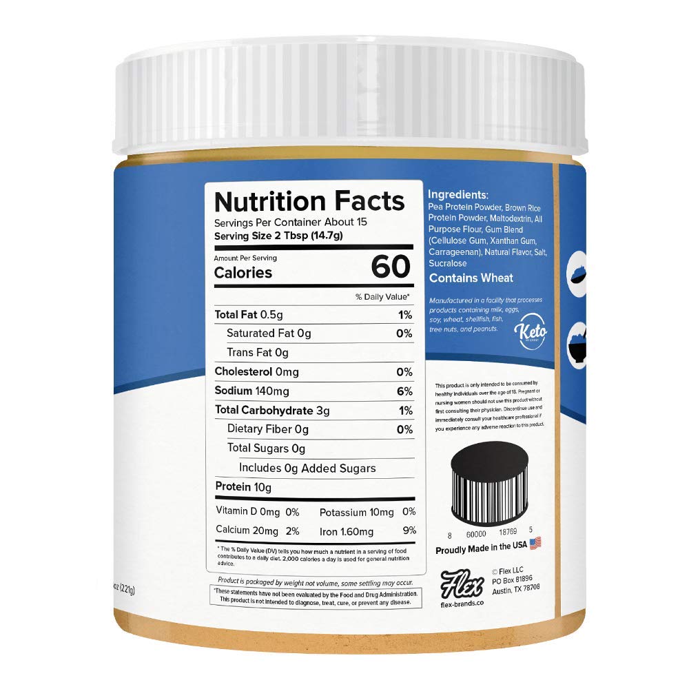 Flexible Dieting Lifestyle Vegan Protein Cookie Butter Powder - Blueberry Pastry | Dairy-Free, Keto-Friendly, Low Carb, Sugar-Free | Easy to Mix, Bake and Spread | 7.8oz