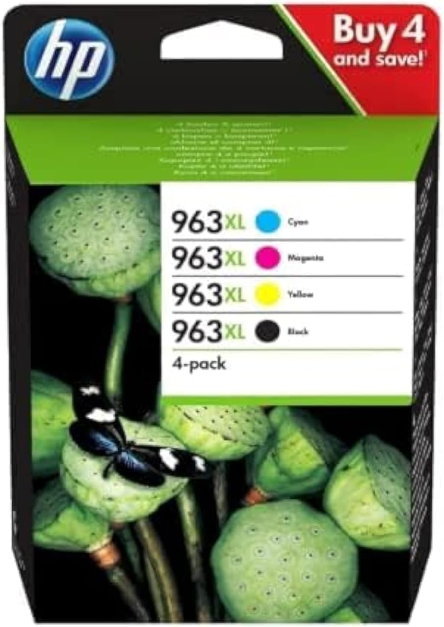 HP 963 XL 3YP35AE Set of 4 Original Cartridges for OfficeJet Pro 9010 9025