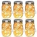 Mason Jar Lights 30 LED 6 Pack, Hanging Solar Lights Outdoors, Waterproof Solar Lanterns(Jars Included)