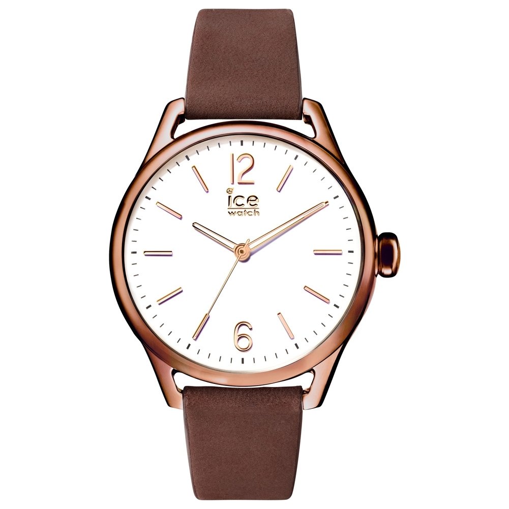 Ice-Watch - ICE time Brown - Women's wristwatch with leather strap - 013055 (Medium)