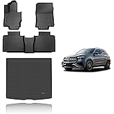 KELCSEECS Floor Mats & Cargo Liner Custom for Benz GLE 350 GLE 450 (No for Coupe) 2025 2024 2023 2022 2021 2020 Car Mats Automotive Cargo GLE All Weather Floor Liners Trunk Mat