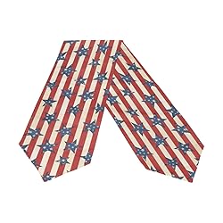 WOOR Double-Sided Retro 4Th of July Stars Table