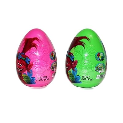 Trolls Jumbo Eggs with Candy Party Favors (Pack of Uganda Ubuy