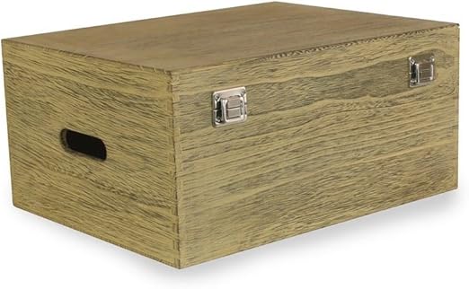 Red Hamper Caja de Madera del Efecto del Roble de los 40cm: Amazon.es: Jardín