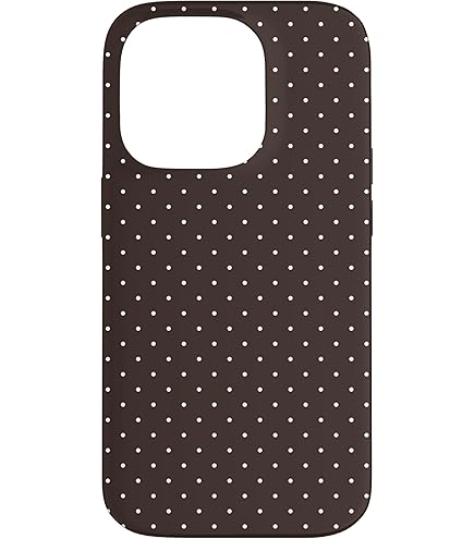 Amazon.com: iPhone 14 Pro Classic Polka Dots Pattern, Brown