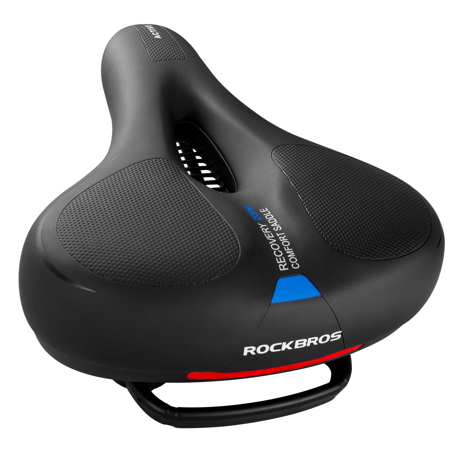 ROCKBROS Gel Bike Saddle, Comfortable Ergonomic Saddle for MTB Bicycle, Breathable Refective Shockproof Saddle for Men Women