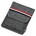 ACECOAT Fashion Premium Slim Thin Lightweight Colorful Belt Protective Fuffy Felt Envelope Sleeve Pocket Pouch Case Cover Bag For 6 Inch Kindle / Kindle Paperwhite / Kindle (Black)
