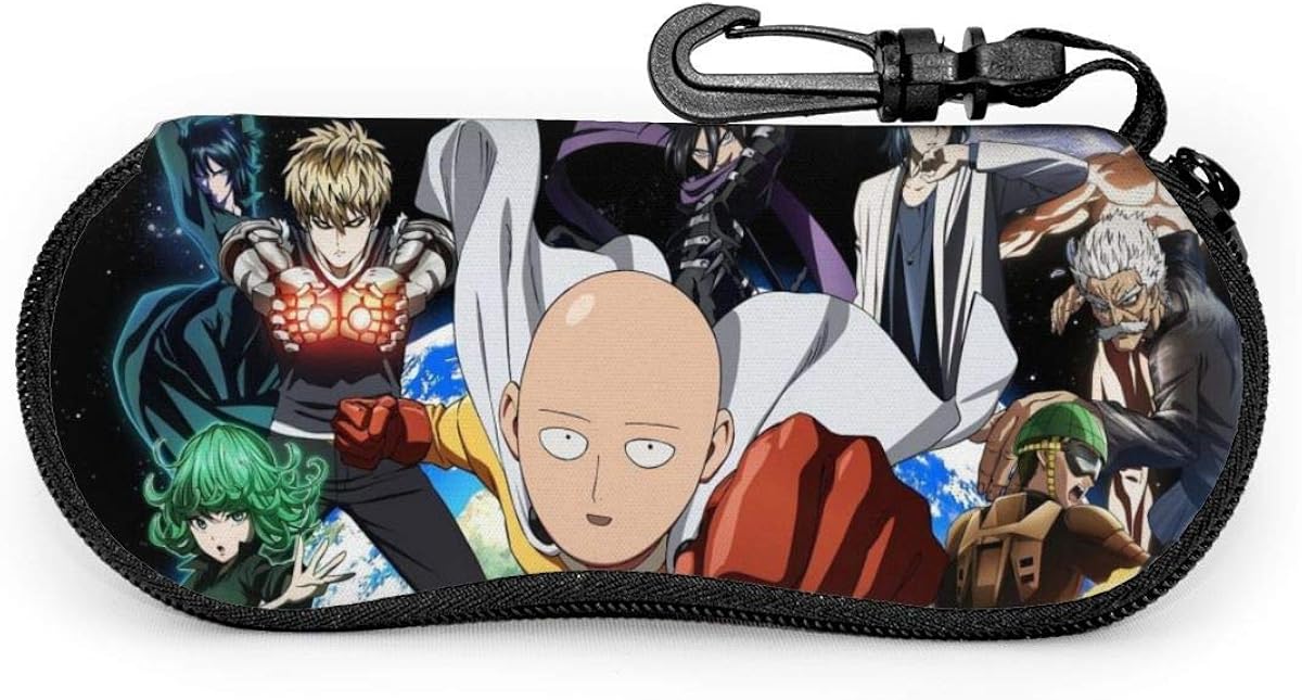 Glasses Case ONE PUNCH MAN Glasses Case Waterproof With Carabinerwith 