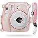 Katia Camera Case Bag Compatible for Fujifilm Mini 9 Instant Camera, also for Fujifilm Mini 8 Instant Film Camera with Strap - Shining Pink