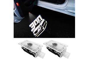 uuakarin 2PCS Car Door Logo Projector Lights Compatible with 300 300C 300S 2005- Present LED Ghost Shadow Light Laser Puddle Lamp Accessories (300)