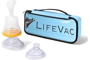 LifeVac Blue Travel Kit - Portable Suction Rescue Device, First Aid Kit for Kids and Adults, Portable Airway Suction Device for Children and Adults