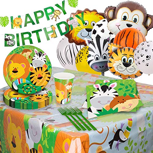 Zoo-Jungle Animals Party-Supplies Decorations Balloons