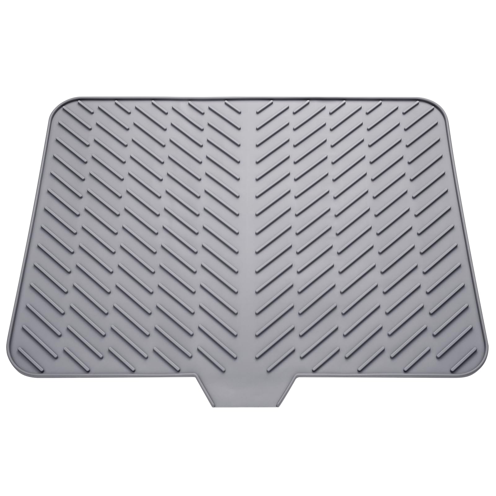 Photo 1 of LKYLIVE Silicone Drying Mat, 23"X17" With Built-in Drain Lip,Heat-Resistant,Eco-friendly,Hygienic Drying Pad,Leak-Proof and Non-Slip,Silicone Dish Drying Mat for Kitchen Counter or Sink?Gray 23X17?