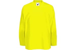 PEAR SOX Pearsox Mesh Polyester Hockey Jersey for Men's - Ice Hockey Athletic Plain Sports Jersey with Pullover Closure, Long Sleeves