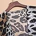 Fancyqube Women's Chiffon Kimono Cardigan Capes Leopard Floral Loose Beachwear Bikini Cover Up Leopard One Size