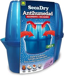Secadry 230493 Antihumedad, 0.45 litros, Azul, 23x8x18.3 cm ...