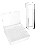 QWORK Polystyrene Disposable Cuvette, 100 Pcs 4.5ml