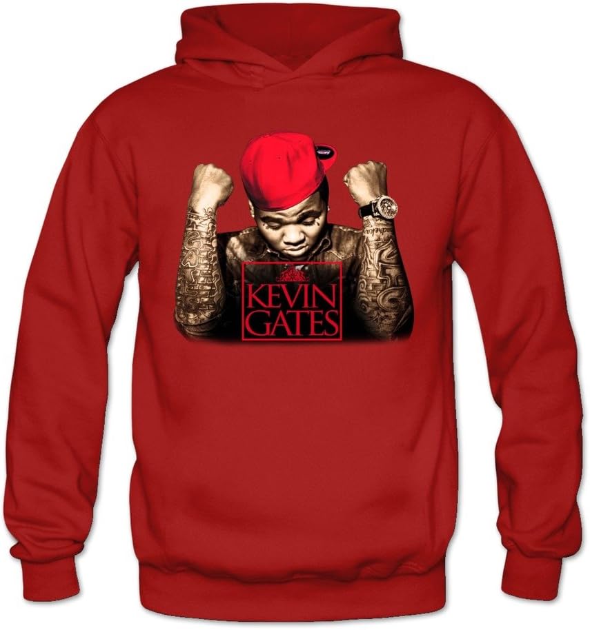 New Christmas Women's Cool Kevin Gates Hoodies Red S