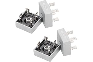 Weasch 4Pcs Bridge Rectifier Diode, KBPC1510, AC to DC, 1000V 15A, Full Wave Single Phase Bridge Rectifier