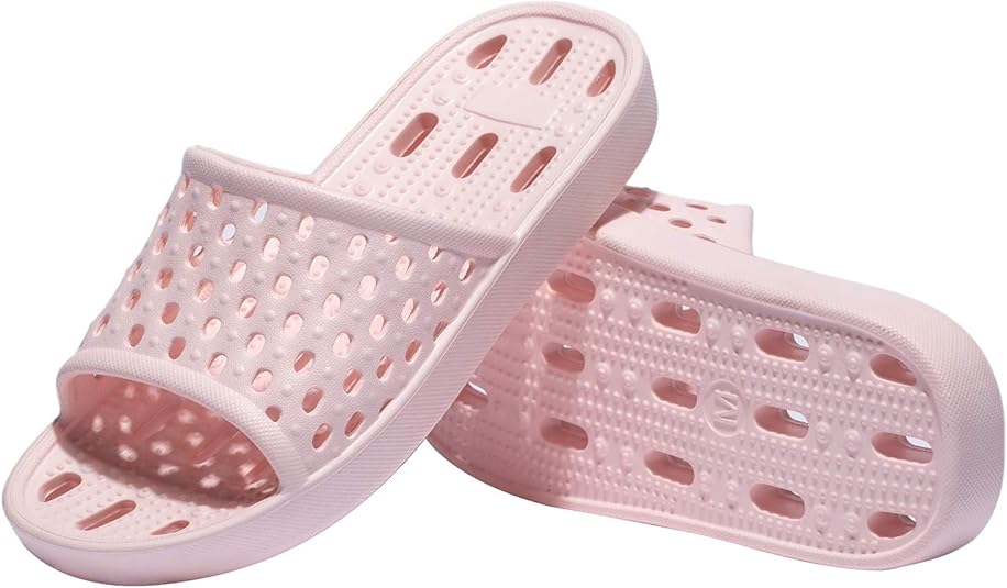 Amazon.com | Women's Shower Sandal Slippers Quick Drying Gym Shower Shoes Non Slip Soft Sole 