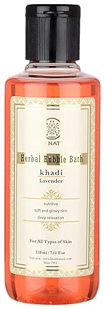 Khadi Natural Lavender Bubble Bath, 210ml