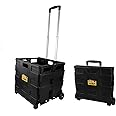 Olympia Tools 85-010 Grand Pack-N-Roll Portable Tools Carrier with Telescopic Handle, 80 Lb. Load Capacity, Black