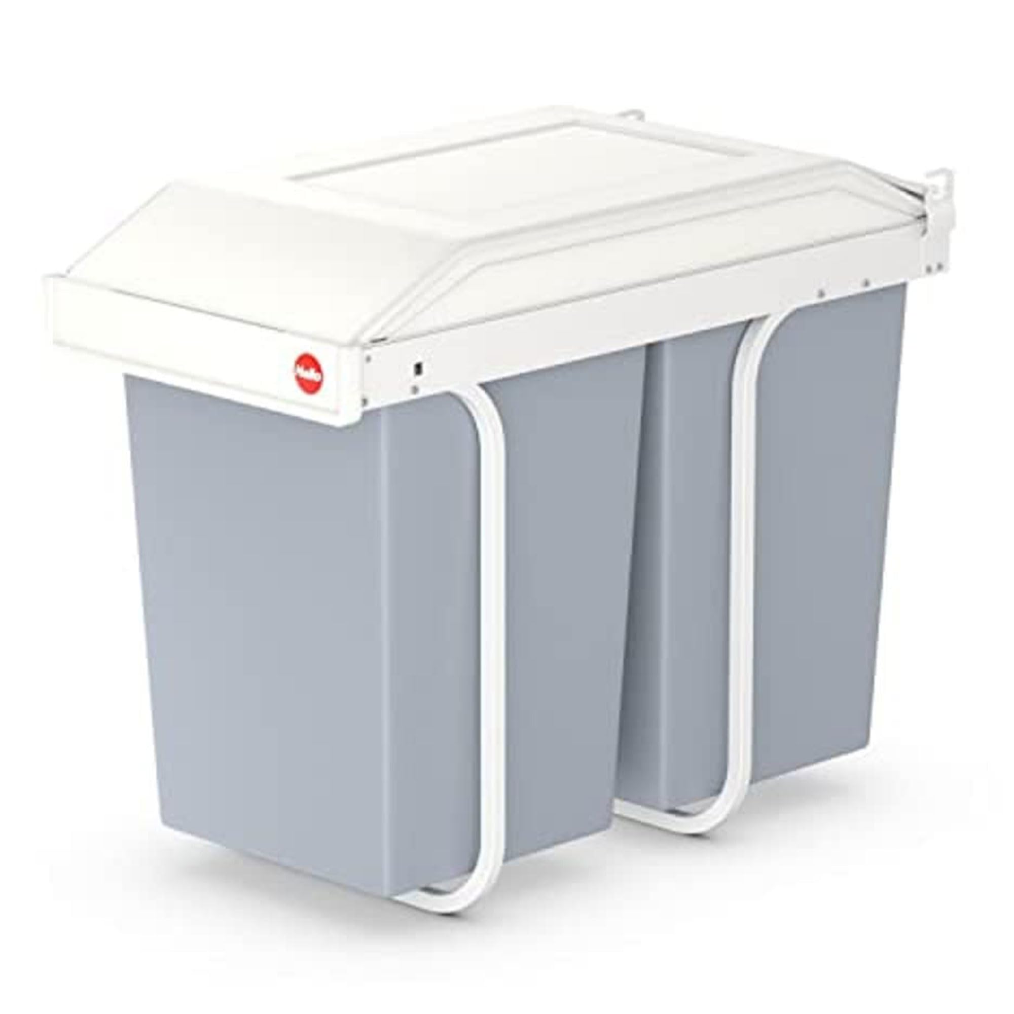 Hailo 3659-001 - Cubo de reciclaje doble integrado 2x15 litros Multi-Box