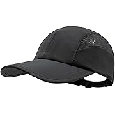CLAPE Outdoor Running Hat Breathable Mesh Quick Drying Baseball Cap for Men Women Outdoor UPF 50+ Adjustable Lightweight (Dark Gray)