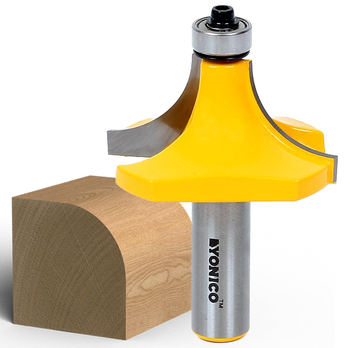 Yonico 13168 3/4-Inch Radius Round Over Edge Forming Router Bit 1/2-Inch Shank โ image 1
