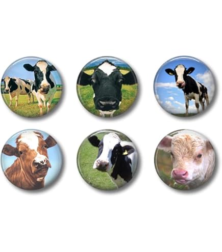 Cute Cow Moo - 5.5\" Magnet For Car Locker Refrigerator