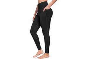 Leggings with Pockets for Women, Tummy Control High Waisted Soft Workout Athletic Running Yoga Gym Pants