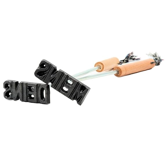 BBQ-Toro Grill Brandeisen MEINS und DEINS, als Set oder einzeln bestellbar, Gusseisen Stempel (MEINS und DEINS)