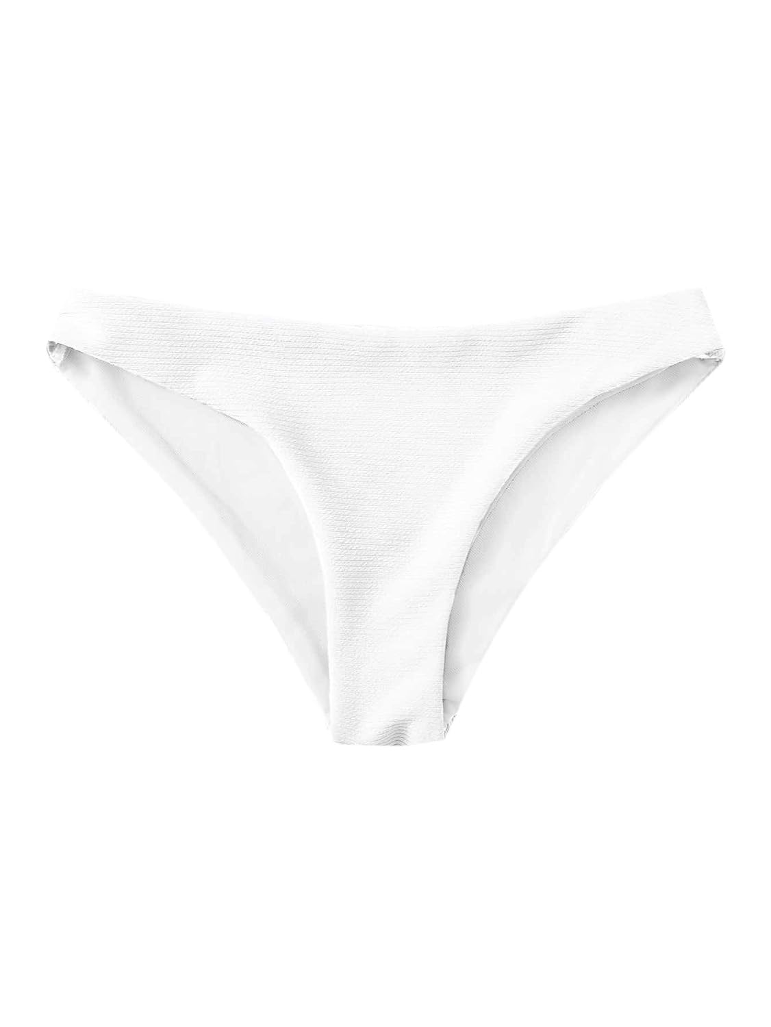 SheIn Women's Casual Solid Bikini Panty High Cut Bikini Swimsuit Bottom