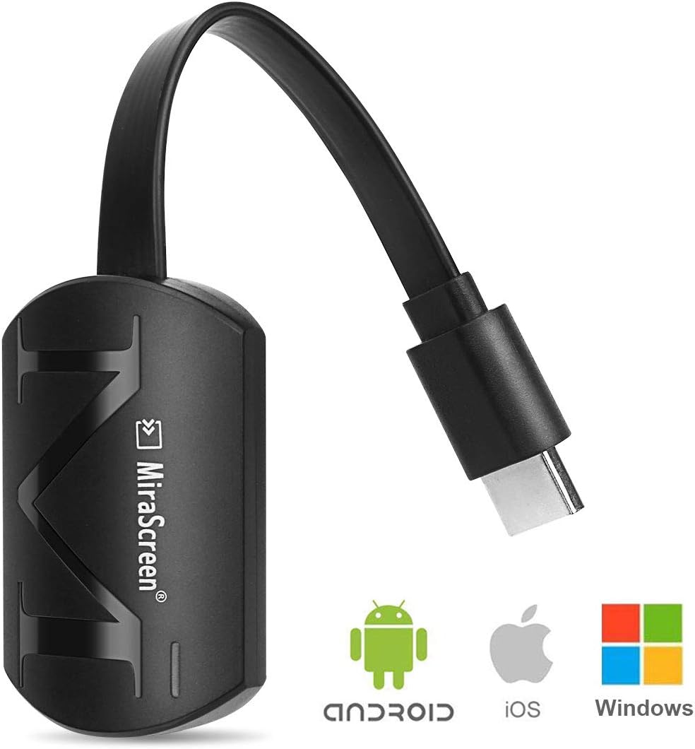 WiFi Display Dongle, VAlinks Wireless HDMI Display Adapter 1080P TV Receiver Adapter for TV, Projector, Monitor, HDMI Devices, Support Miracast DLAN Airplay, Compatible with iOS/Android/Mac/Windows